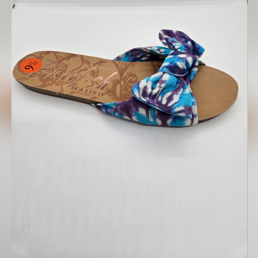 Blowfish Blue & Purple Tie Dye Bow Sandal 9.5